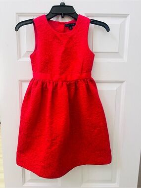 Tommy Hilfiger girls red quilted dress